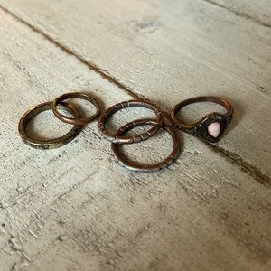Set of 5 rings